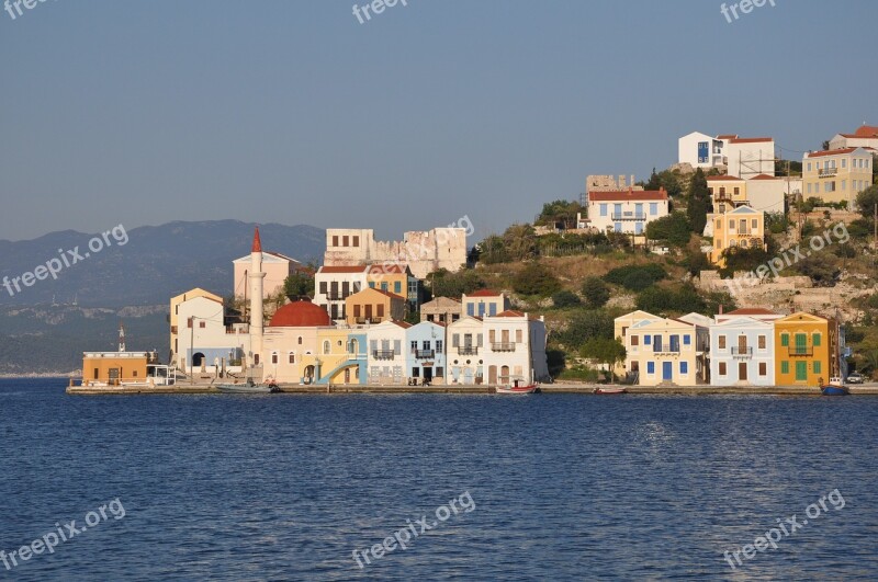 Kastelorizo Greece Port Waterfront Europe