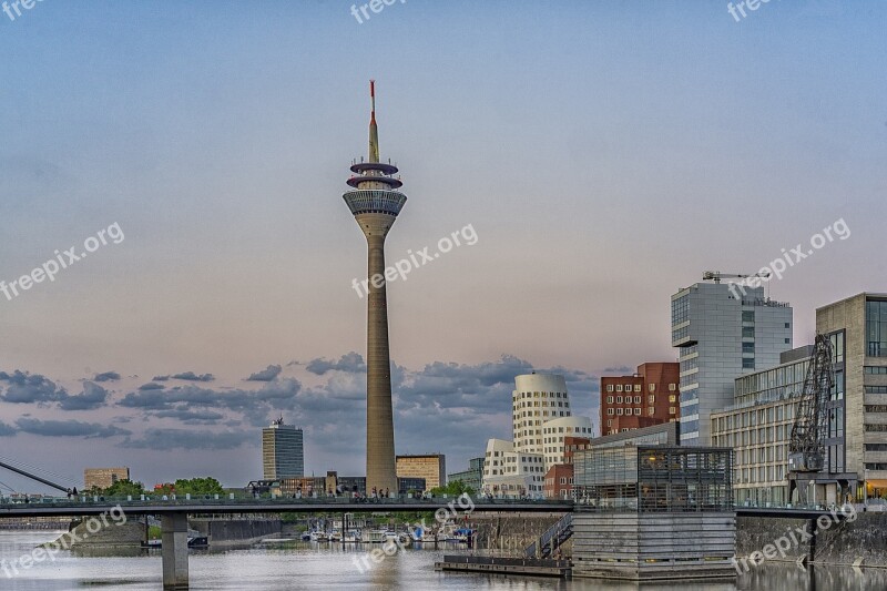 Düsseldorf Media Harbour Architecture Building Modern