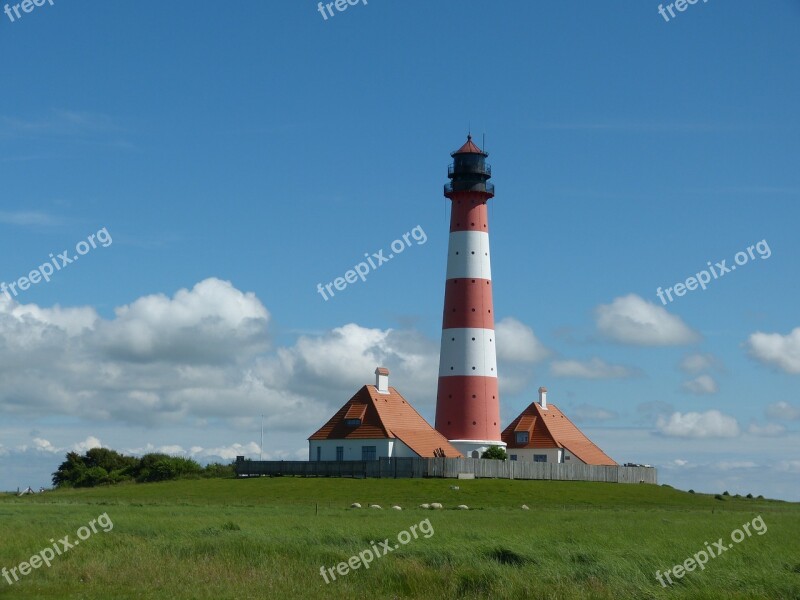 Lighthouse Westerhever Sky Vacations North Sea