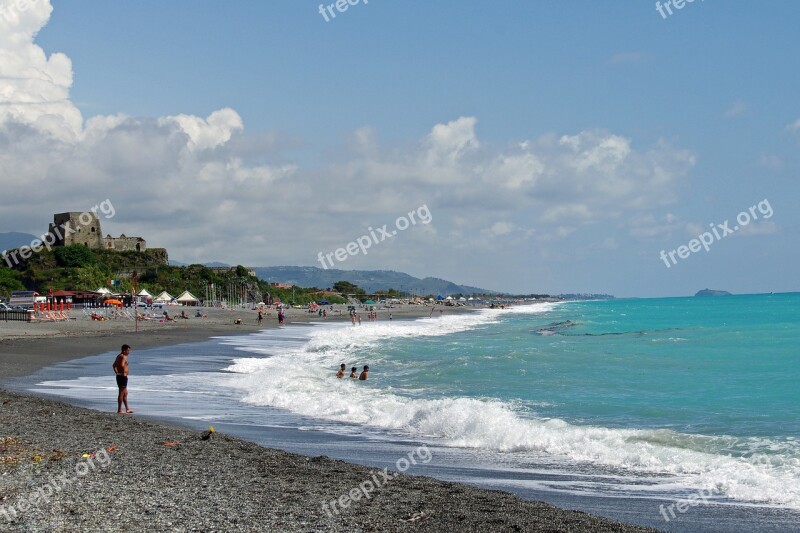 Scalea Calabria Italy Sea Beach