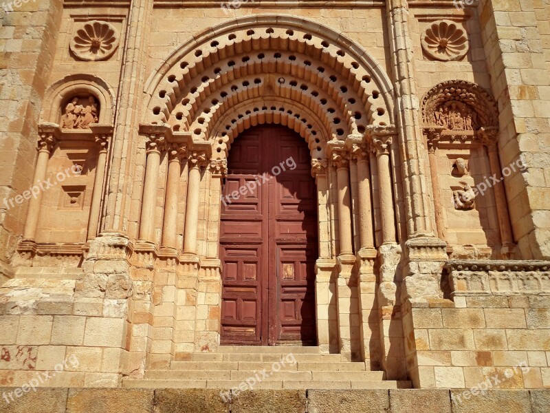 Zamora Cathedral Door Church Portal