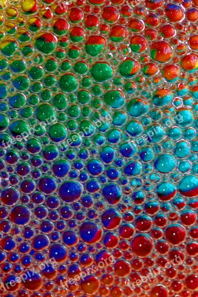 Bubbles Soap Water Reflection Colors