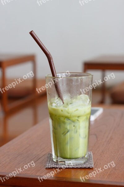 Green Tea Matcha Table Eat Cup