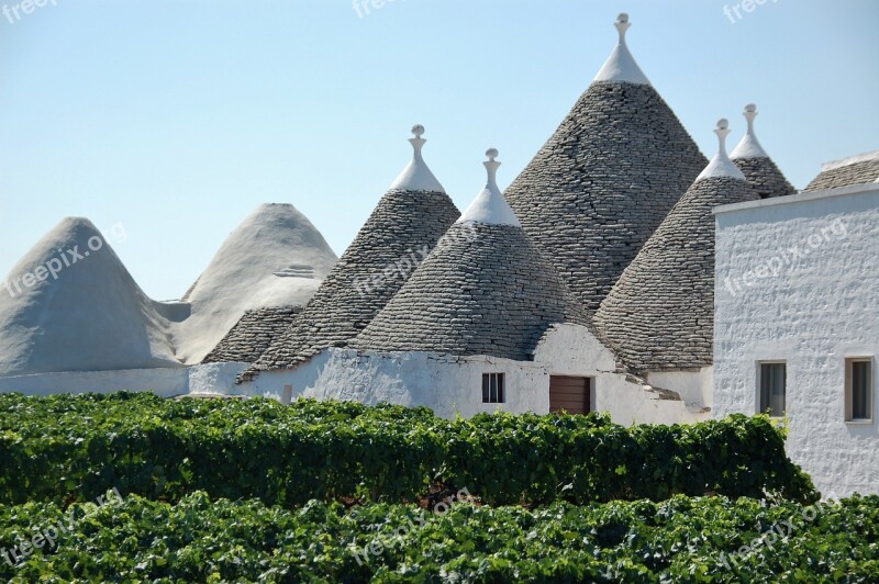 Trulli Puglia Roof Italy Hut