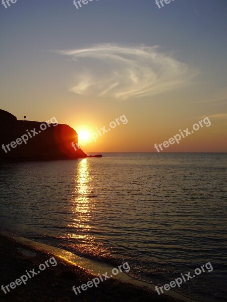 Crimea Sunset Sea Sevastopol Beauty