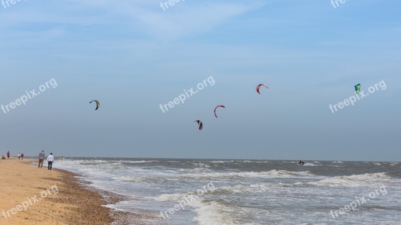 Kite Surfing Sea Wind Kite Ocean