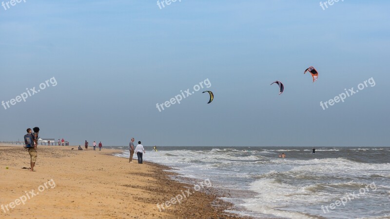 Kite Surfing Sea Wind Kite Ocean