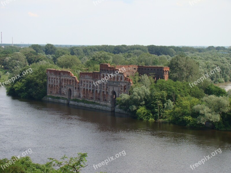 Modlin River Fortress Tourism Old Wall