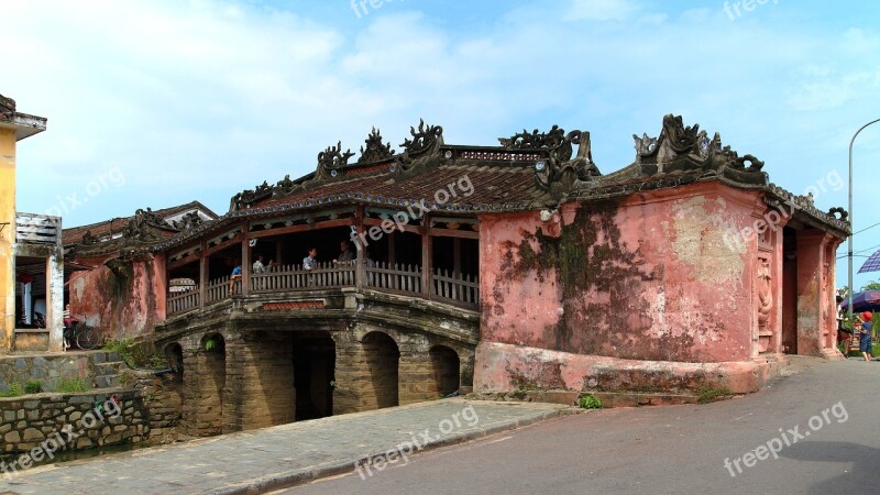 Vietnam Hoi An Covered Bridge Danang Free Photos