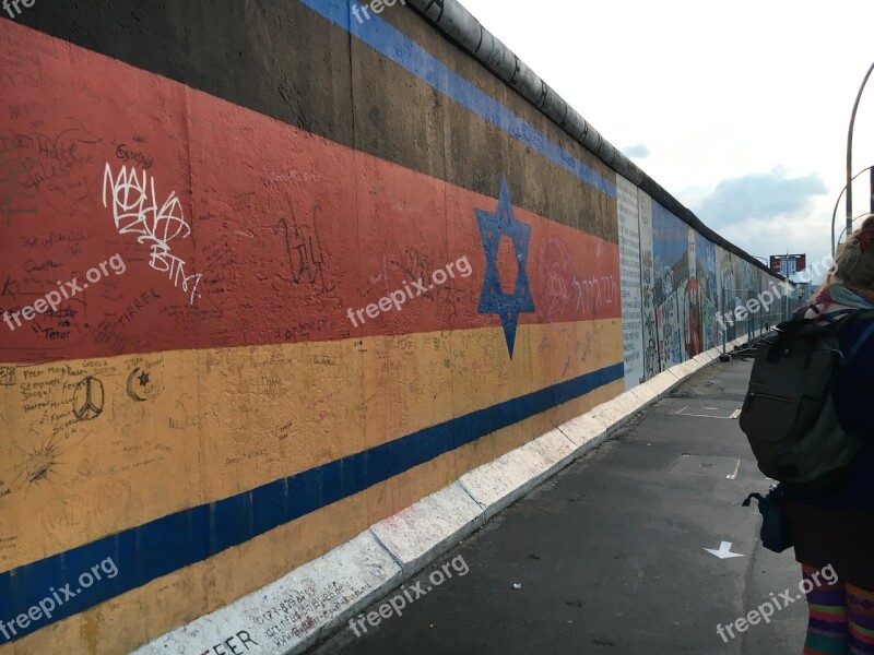 Berlin Wall Landmark Flag German