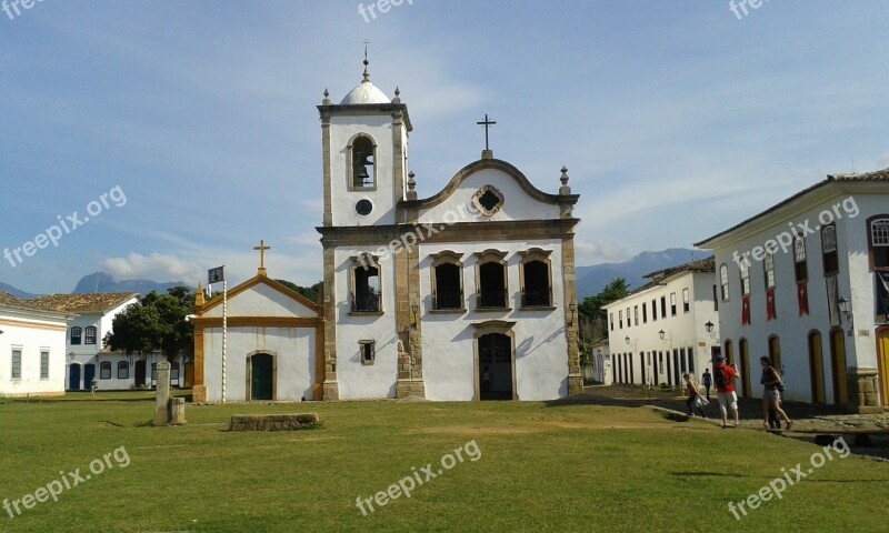 Historic Church Paraty Litoral Brazil Free Photos