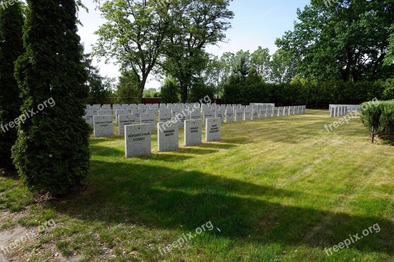 Cemetery Tombstones Graves Kościan The Dead