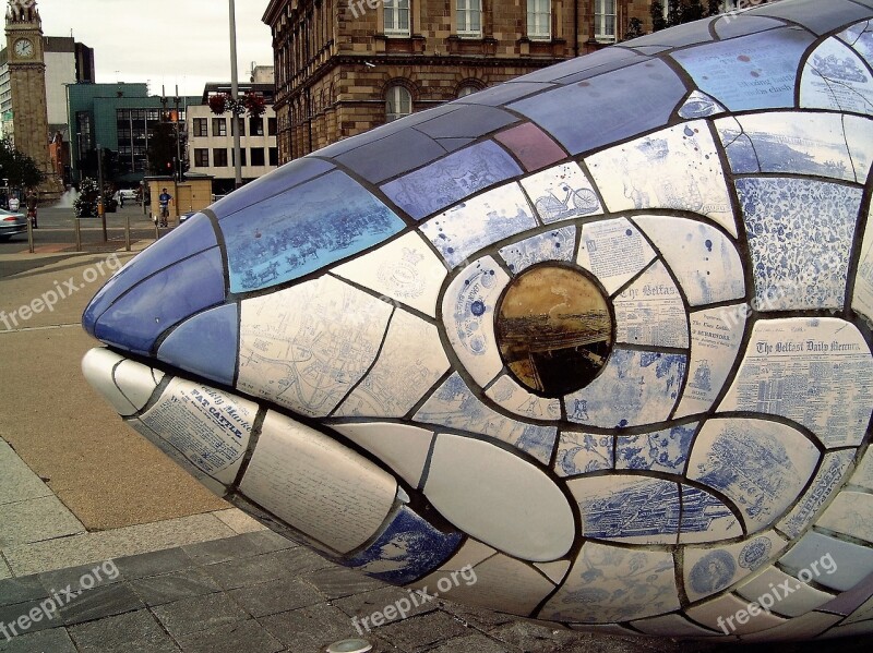 Work Of Art Fish Eye Mosaic Ireland