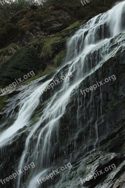 Powerscourt Ireland Waterfall Wicklow Outdoor