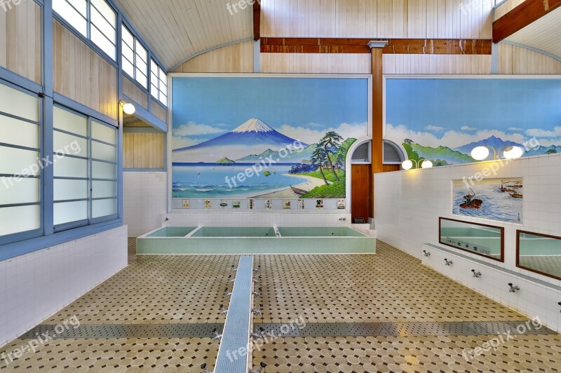 Japan Building Public Bath Public Baths Tokyo