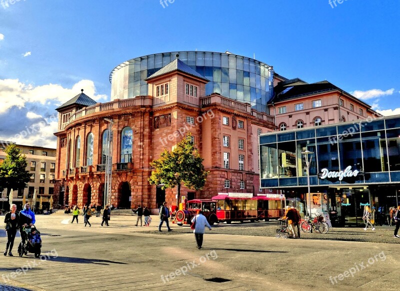 Mainz Opera Downtown Theater Blue Sky