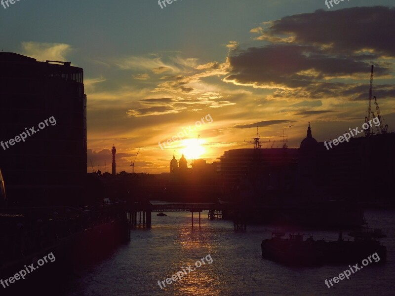 London Sunset City Uk England