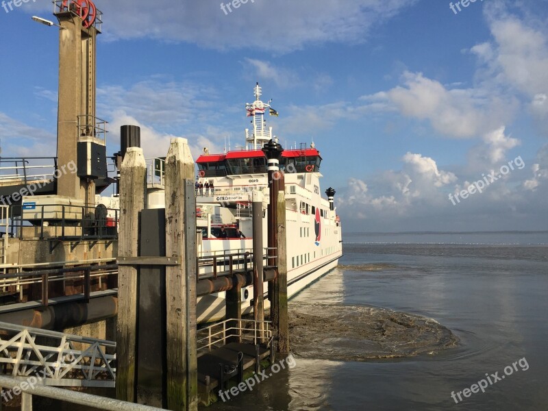 Pier West Frisian Wadden Sea Sand