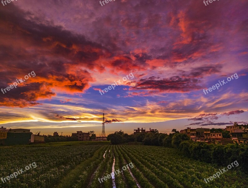 Sunset View Typhoon Outdoors Cloud