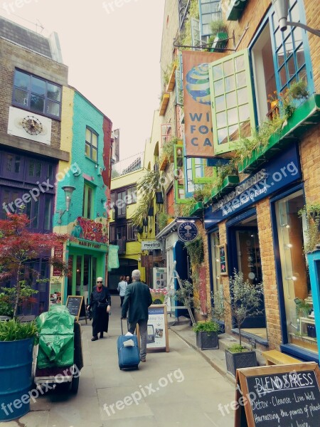 Neal's Yard Tourist London Colourful Covent