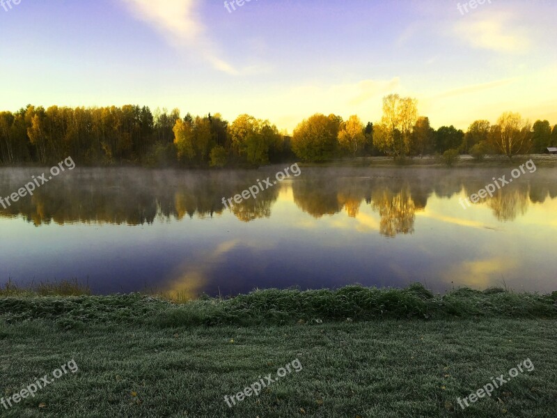 Skellefteå Water Mist Himmel Sweden