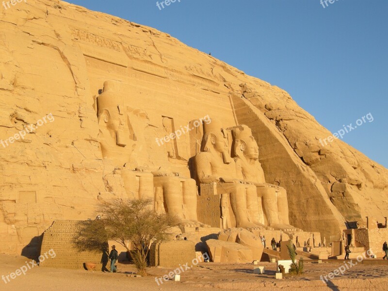 Egypt Abu Simbel Temple Of Ramses Free Photos