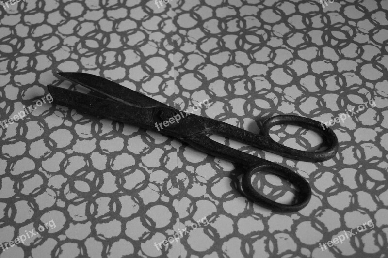 Scissors Cut Old Old Fashioned Metal