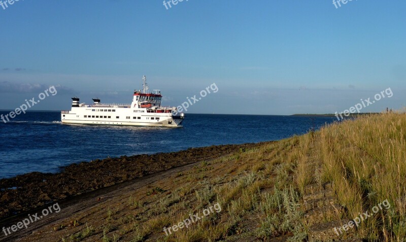 Ferryboat Schiermonnikoog West Frisian Islands Water Sea