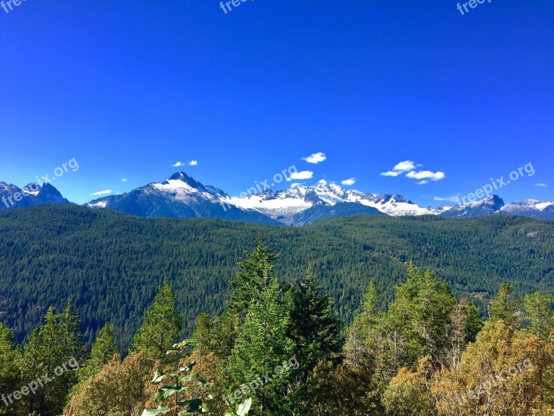 Mountain Forest Wilderness Canada Whistler