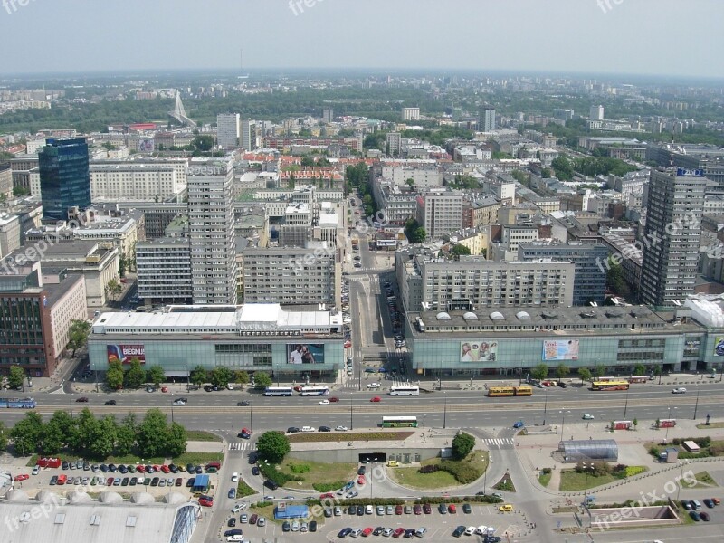 Warsaw City Architecture Poland Landscape