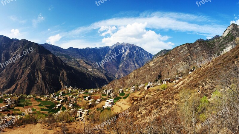 Western Sichuan Danba Cangzhai Tourism The Scenery