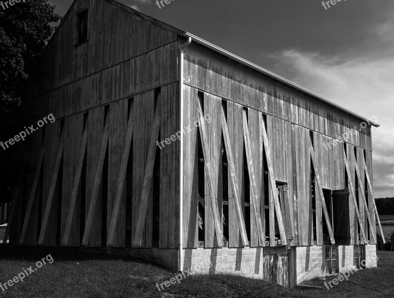 Amish Tobacco Barn Crops Harvest