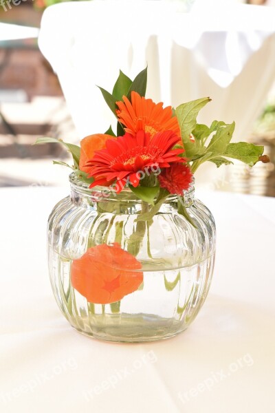 Flower Glass Vase Table Decorations Still Life