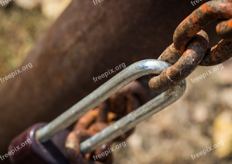 Castle Chain Iron Locked Street