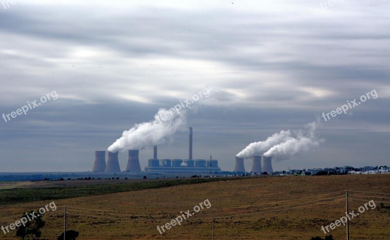 Power Station Steam Early Morning Power Free Photos