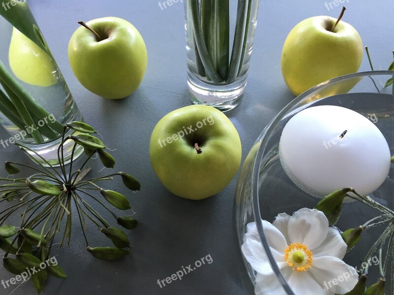 Deco Decoration Table Decorations Fruits Glass