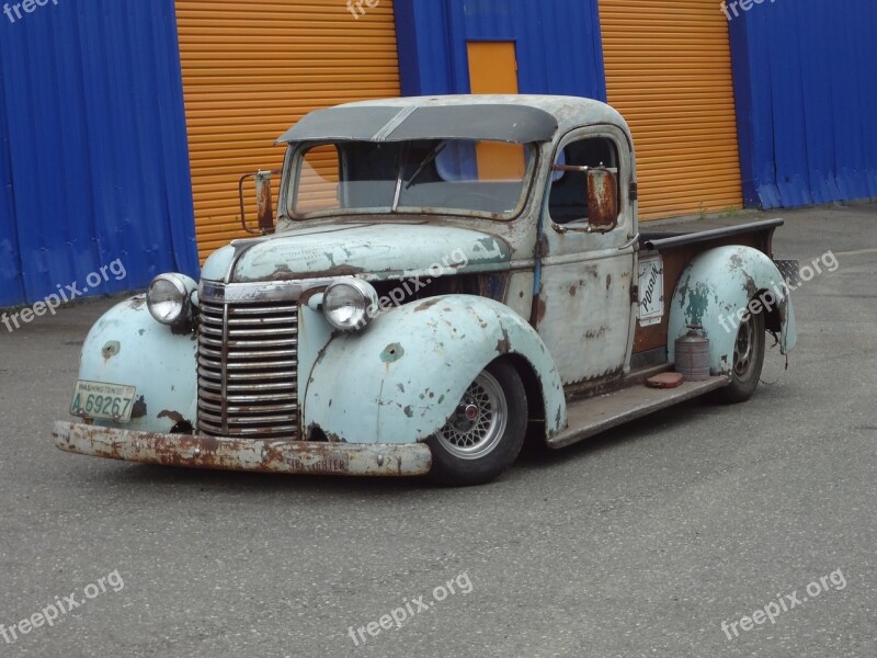 Car Rust Antique Vehicle Old