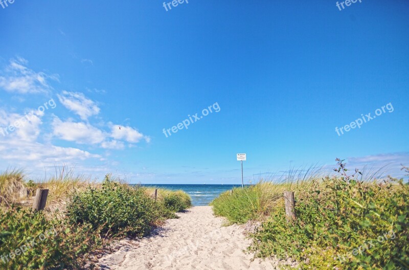 Sea Dunes Beach Sand Baltic Sea