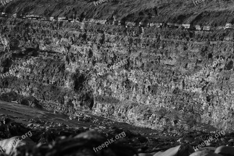 Jarasic Coast United Kingdom Cliff Erosion England