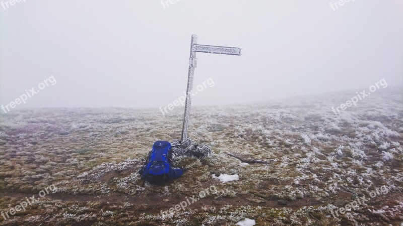 Snow Sign Bag Winter Travel