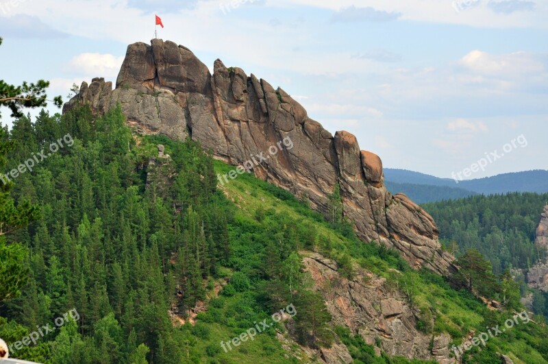 Nature Mountains Landscape Reserve Posts Krasnoyarsk