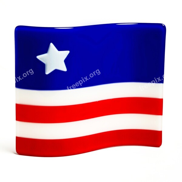 Patriotic Usa Plate Homedecor America