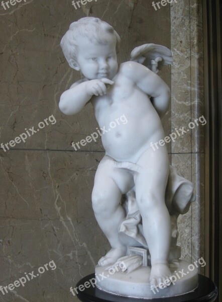 Angel Angel's Wings Kids Statue Marble