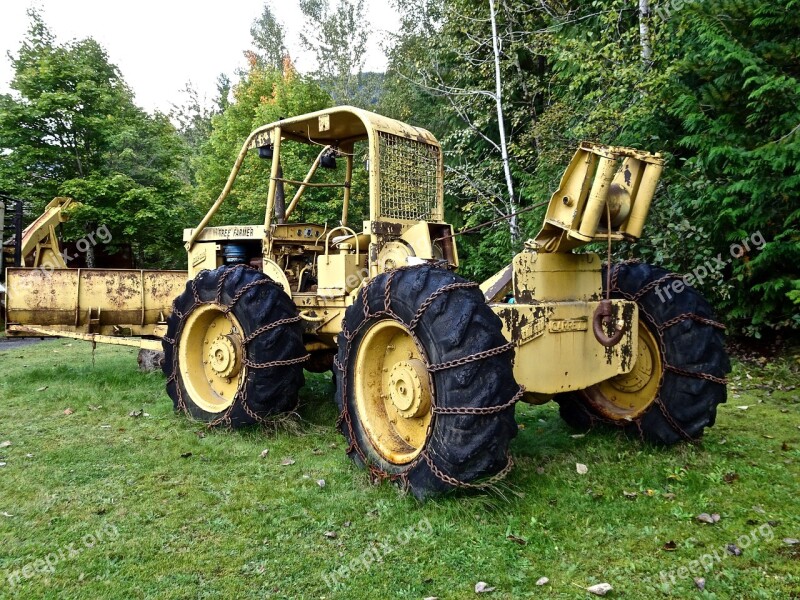 Tractor Lumbering Machine Haulage Forestry