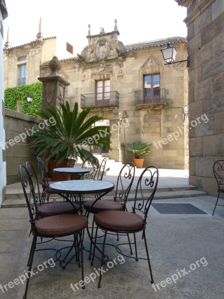 Street Terrace Perspective Chairs Melancholy