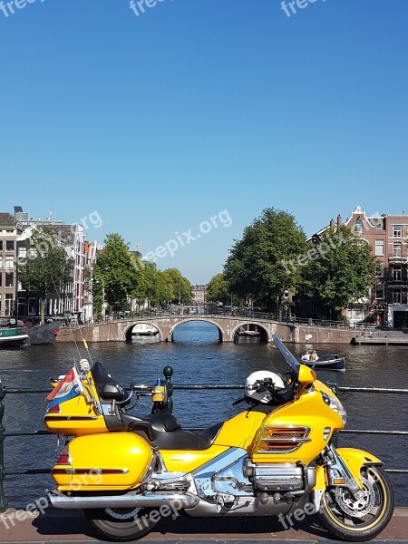 Amsterdam Amstel Netherlands City Canal House