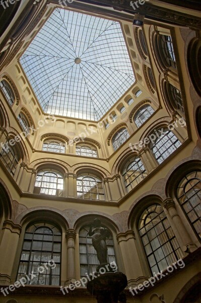 Vienna Places Of Interest Architecture Dome Light Bazaar Court Palais Ferstel Vienna