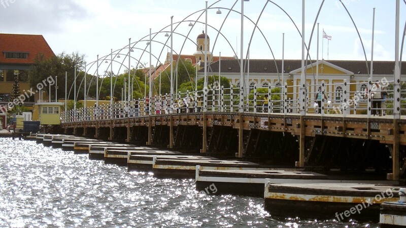 Curacao Bridge Sea City Architecture