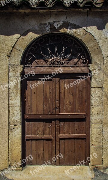 Cyprus Avgorou Old House Architecture Door