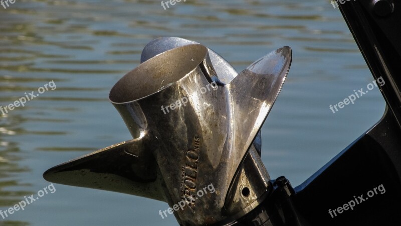 Propeller Outboard Motor Engine Equipment Metal